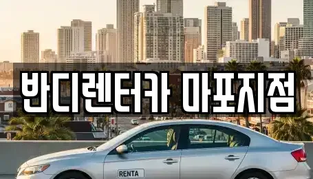 서울 마포구 망원동 단기렌트카 전문 반디렌터카 마포지점