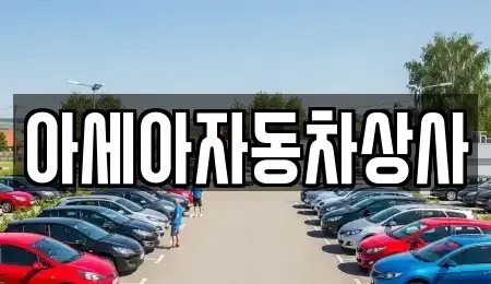 서울 마포구 망원동 중고차 전문 아세아자동차상사