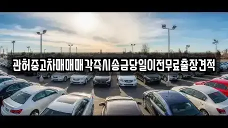 서울 성북구 상월곡동 중고차 전문 관허중고차매매매각즉시송금당일이전무료출장견적