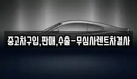 서울 양천구 목동 중고차매매 전문 중고차구입,판매,수출-무심사렌트차결사