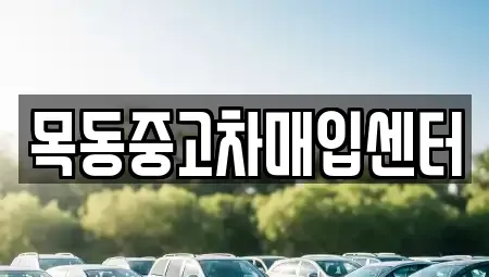 서울 양천구 목동 중고차매입 전문 목동중고차매입센터