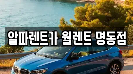 서울 종로구 수송동 렌트카 전문 알파렌트카 월렌트 명동점