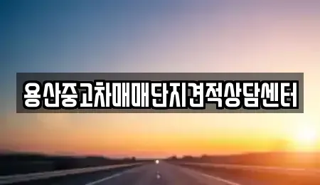 서울 중구 회현동1가 중고차매매 전문 용산중고차매매단지견적상담센터