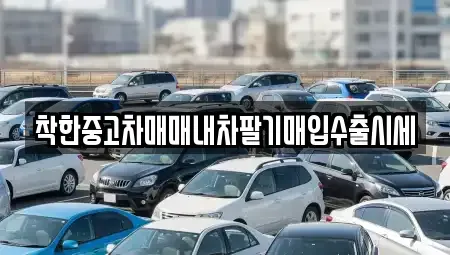 서울특별시 강남구 압구정동 중고차매입 전문 착한중고차매매내차팔기매입수출시세