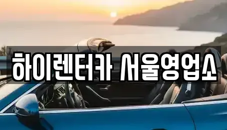 서울특별시 강서구 오쇠동 렌트카 전문 하이렌터카 서울영업소