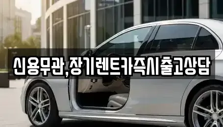 서울특별시 서대문구 홍은동 장기렌트카 전문 신용무관,장기렌트카즉시출고상담