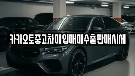 서울특별시 용산구 신창동 중고차매입 전문 카카오토중고차매입매매수출판매시세