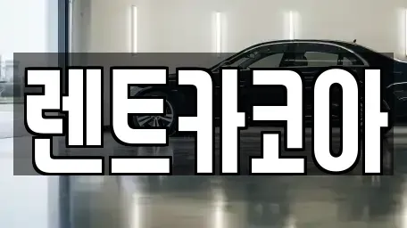 서울특별시 중구 오장동 렌트카 전문 렌트카코아