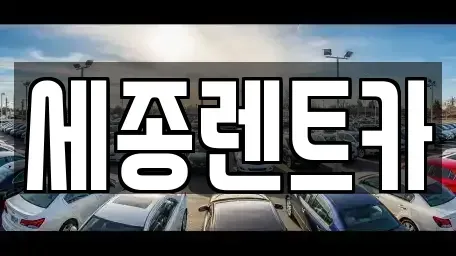 세종 반곡동 장기렌트카 전문 세종렌트카