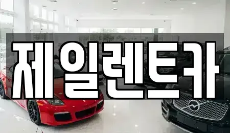 세종 장군면 렌트카 전문 제일렌트카