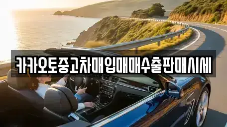 세종 중고차매입 전문 카카오토중고차매입매매수출판매시세