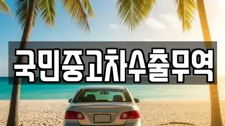 울산광역시 동구 서부동 중고차매매 전문 국민중고차수출무역
