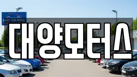 전남 고흥군 동강면 중고차 전문 대양모터스