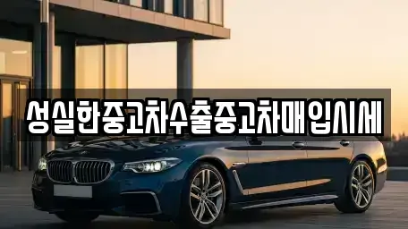 전남 무안군 몽탄면 중고차 전문 성실한중고차수출중고차매입시세