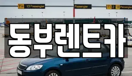 전남 여수시 선원동 렌트카 전문 동부렌트카