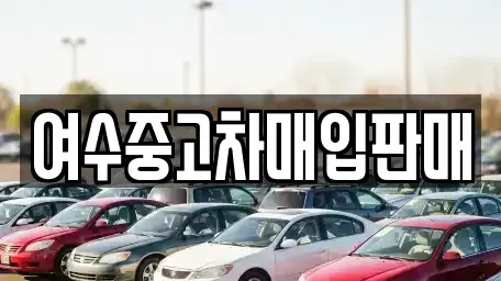 전남 여수시 선원동 중고차매입 전문 여수중고차매입판매