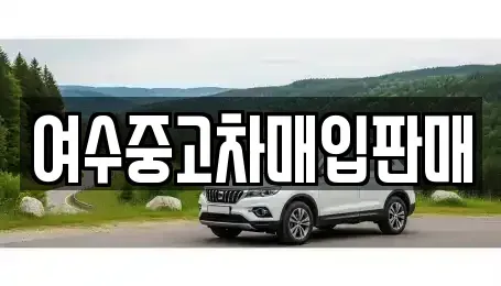 전라남도 여수시 수정동 중고차매매 전문 여수중고차매입판매