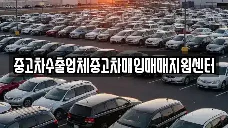 전북특별자치도 전주시 완산구 삼천동2가 중고차매매 전문 중고차수출업체중고차매입매매지원센터