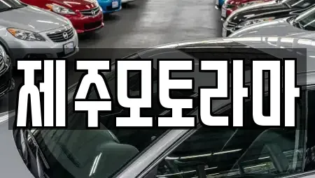 제주 제주시 도련일동 중고차 전문 제주모토라마