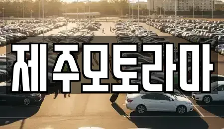 제주특별자치도 중고차 전문 제주모토라마