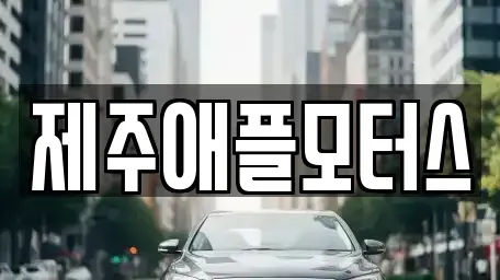 제주특별자치도 중고차 전문 제주애플모터스