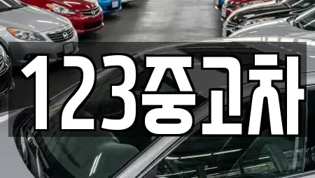충남 서산시 부석면 중고차 전문 123중고차