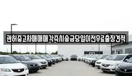 충남 서산시 부석면 중고차 전문 관허중고차매매매각즉시송금당일이전무료출장견적