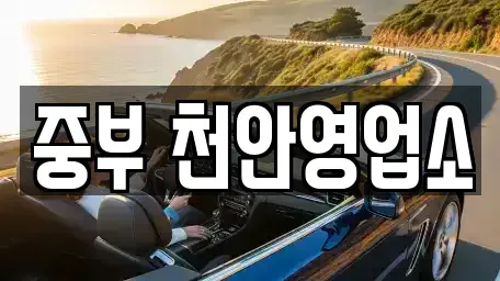 충남 천안시 서북구 렌트카 전문 중부 천안영업소