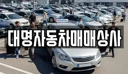충청남도 서산시 음암면 중고차 전문 대명자동차매매상사