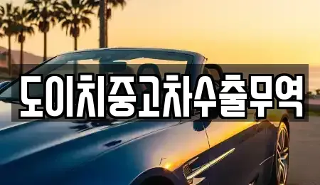 충청북도 보은군 회인면 중고차매매 전문 도이치중고차수출무역