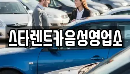 충청북도 음성군 생극면 렌트카 전문 스타렌트카음성영업소