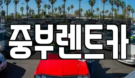 충청북도 음성군 생극면 렌트카 전문 중부렌트카